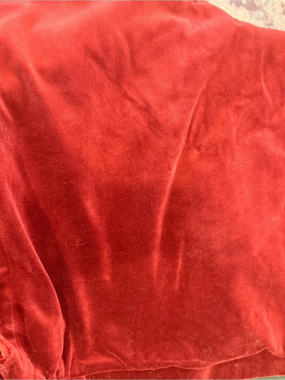 Vintage Pottery Barn Velvet Drapes in Burgundy
